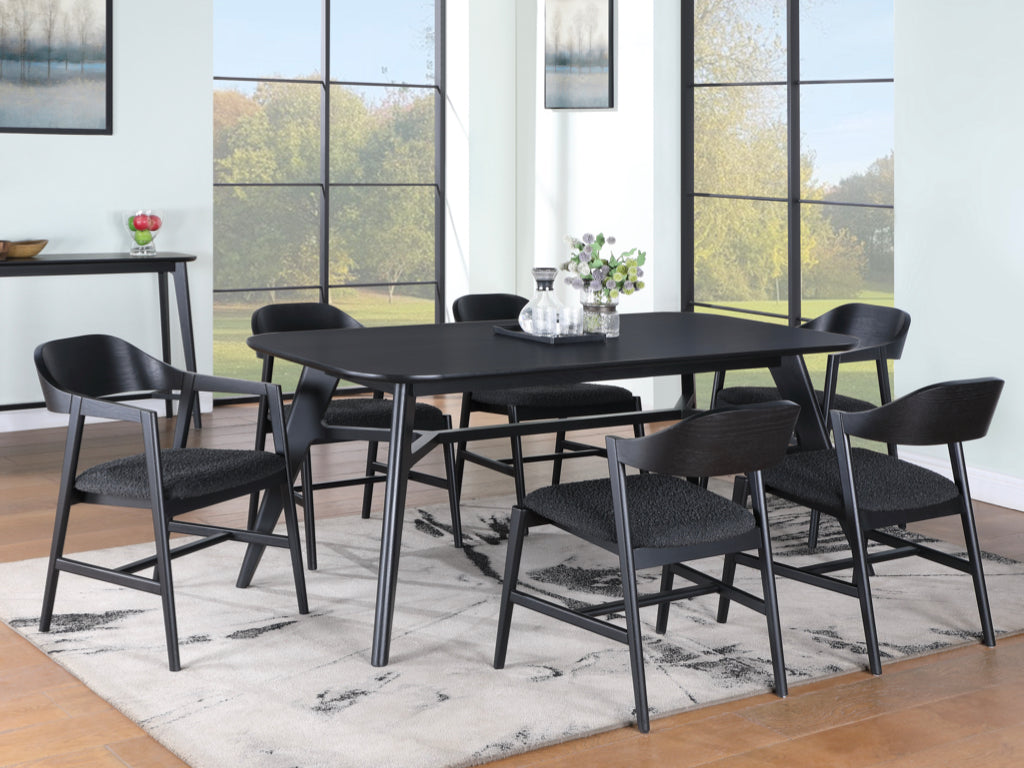 Carrington Black Extending Dining Set - 140cm