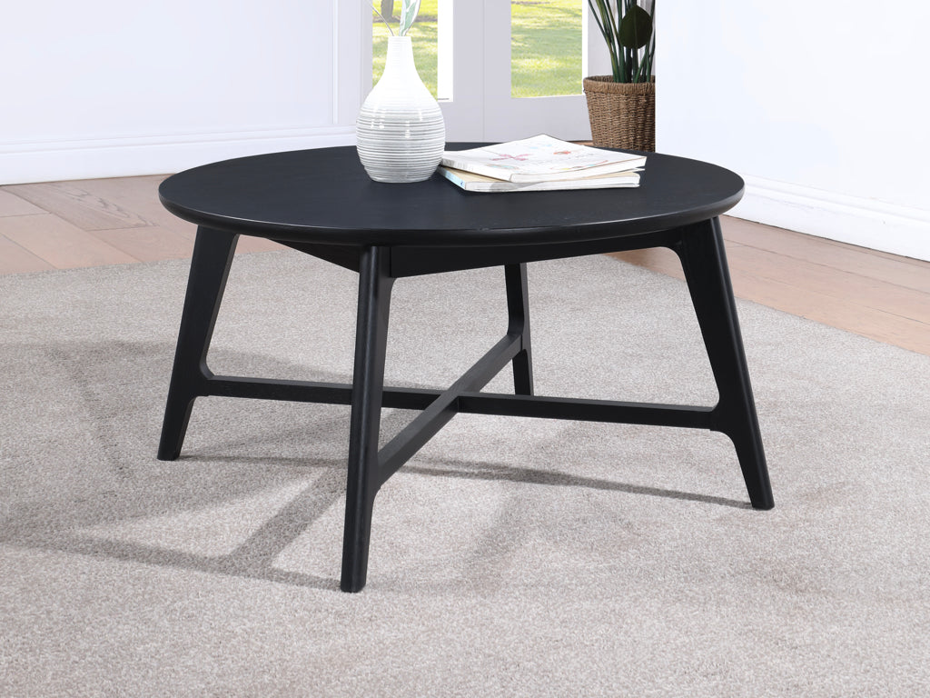 Carrington Black  Round Coffee Table