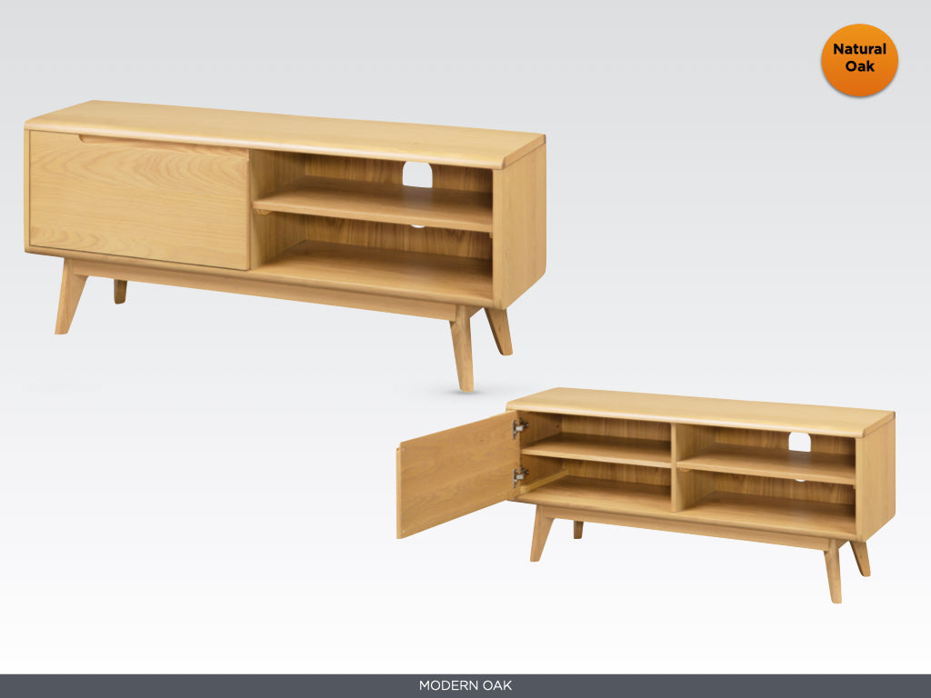 Carrington Oak Double TV/DVD Unit