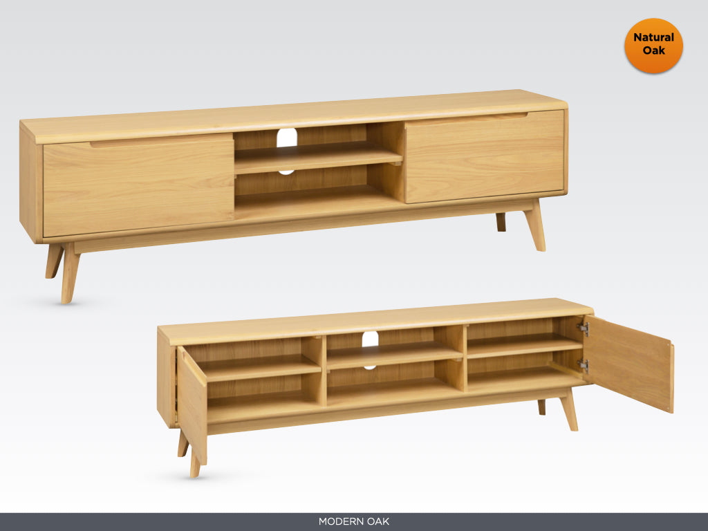 Carrington Oak Triple TV/DVD Unit