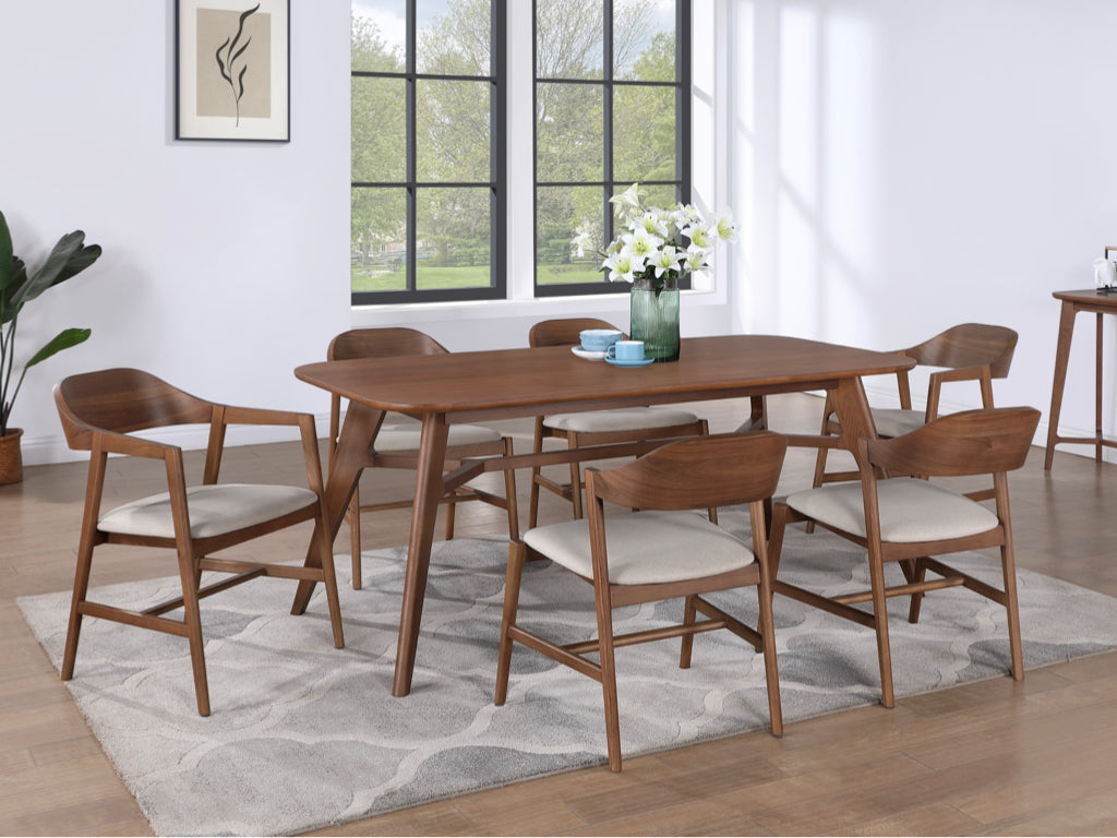 Carrington Walnut 140cm Extending Dining Table