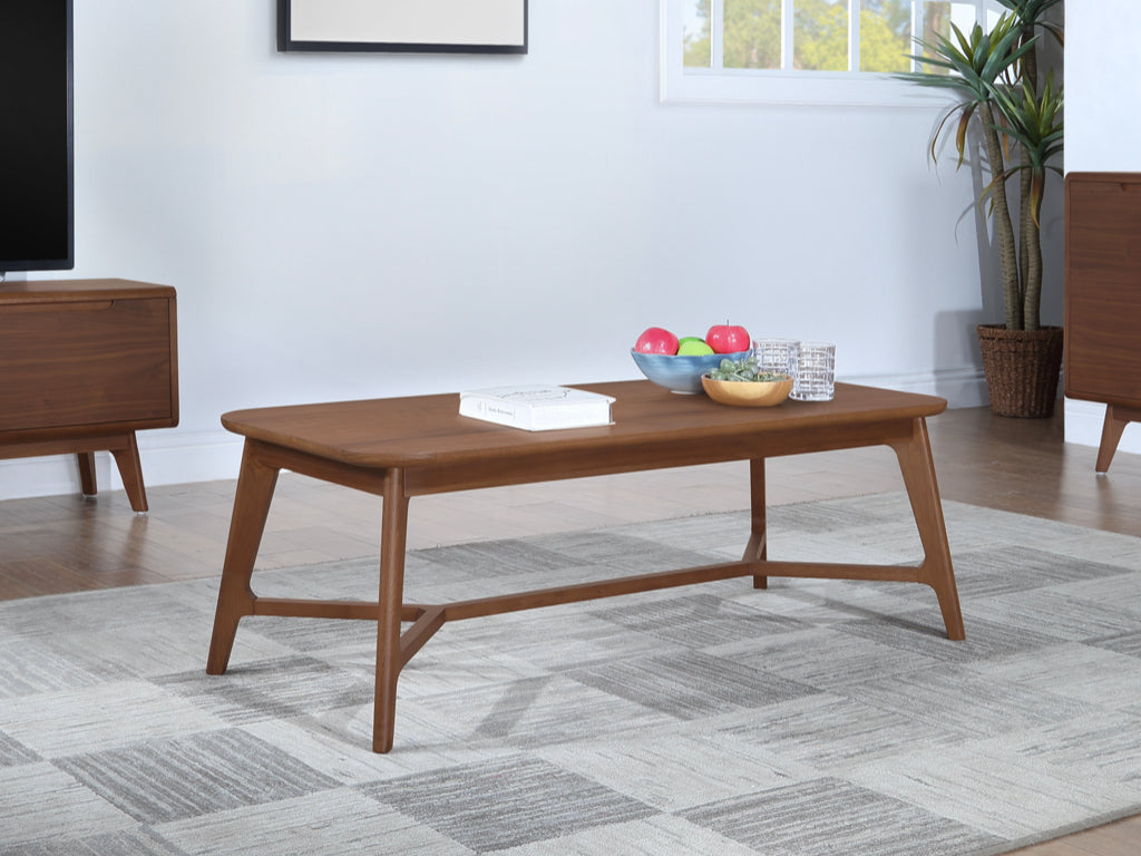 Elegant Carrington Walnut Coffee Table for Modern Living Spaces