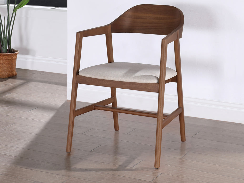 Carrington Walnut Carver Chair