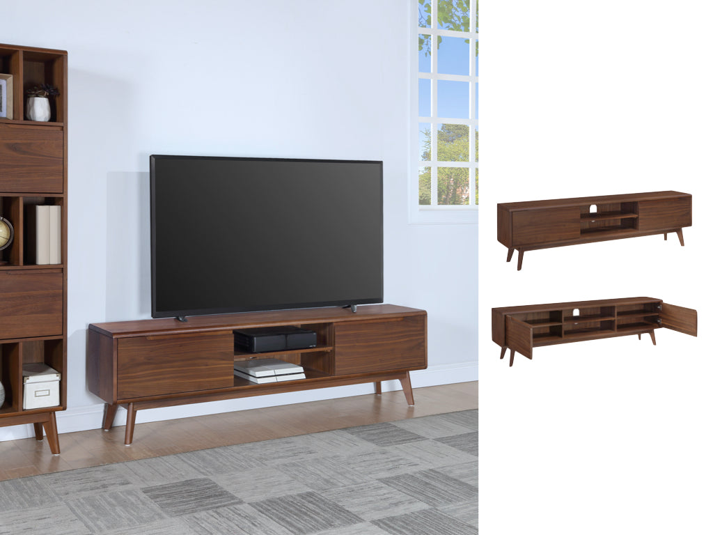Carrington Walnut Triple TV/DVD Unit