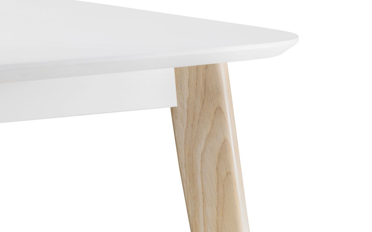 Casa Rectangular Dining Table White/Oak