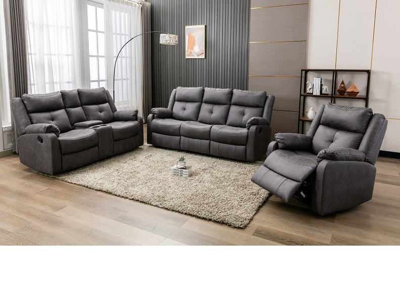 Casey 2RR Reclining Sofas W/Console