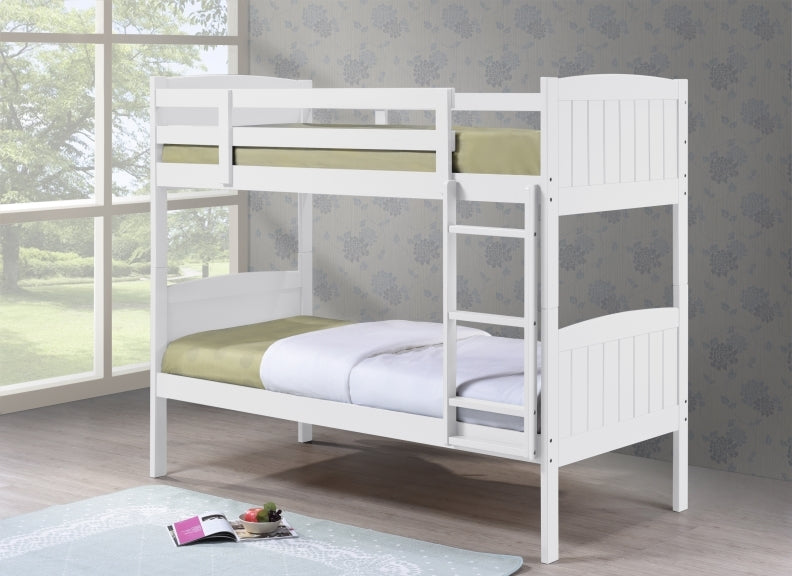 Cassie 3 ft White Bunk Bed