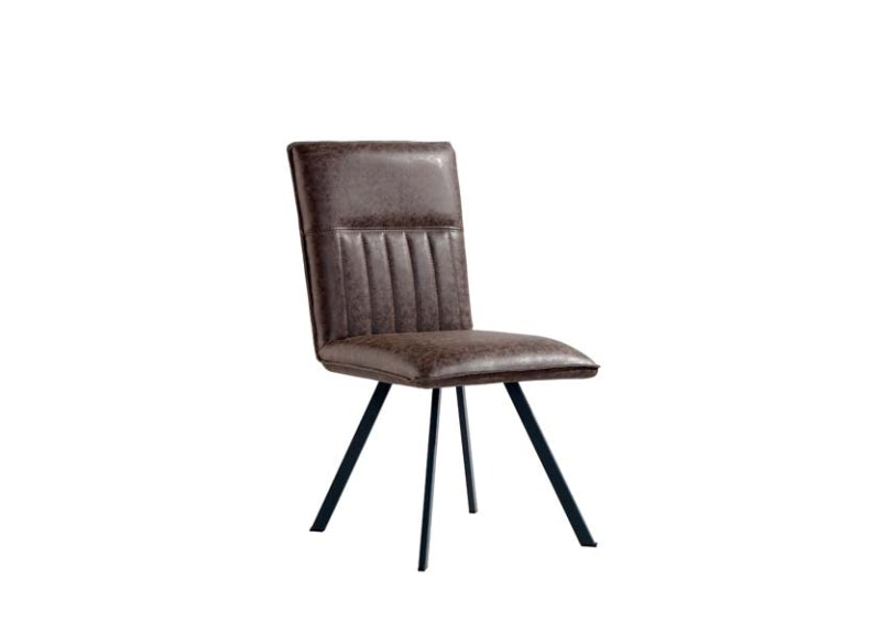 Faux Leather Chair 24 in Brown - 2
