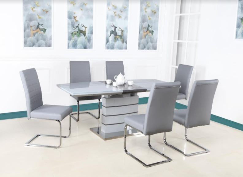 Chantelle Grey Ext Set - open