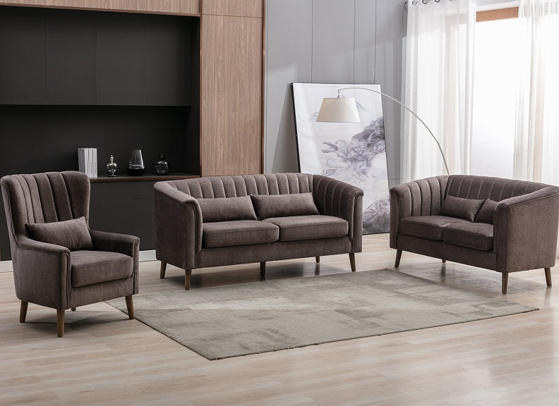 Charlotte Graphite 3SS+2SS+S Sofas