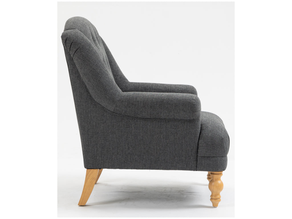 Charlotte Accent Chair - Dark Grey