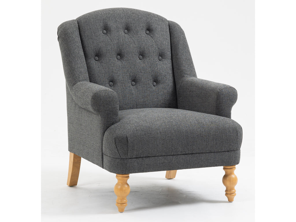 Charlotte Accent Chair - Dark Grey