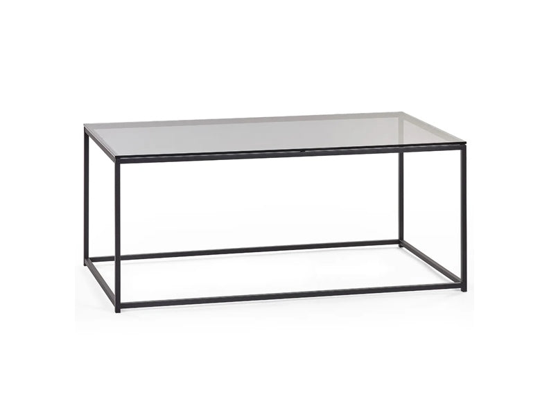 Chicago Smoked Glass Rectangular Coffee Table - 1