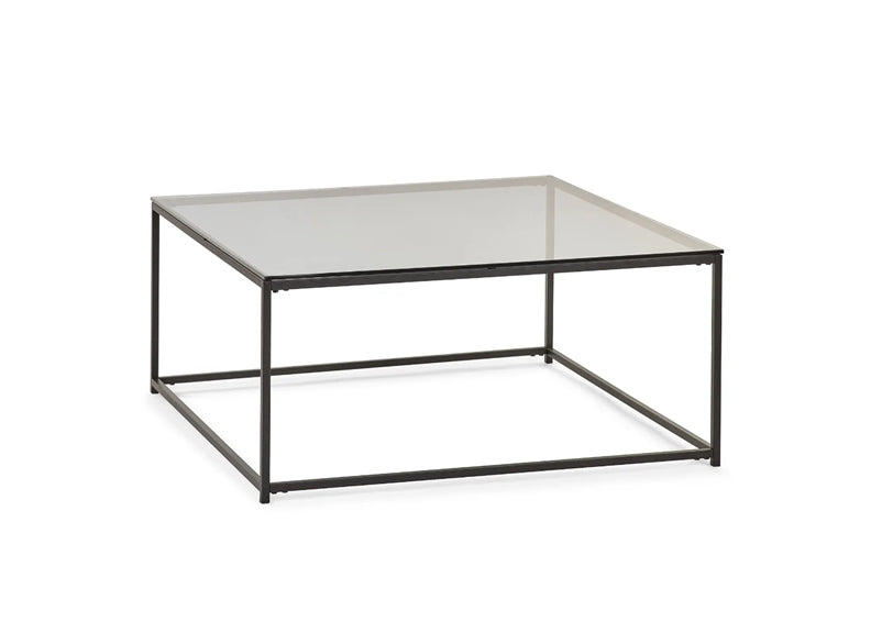 Chicago Square Smoked Glass Coffee Table - 1