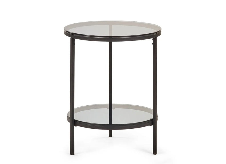 Chicago Round Glass Side Table - 1