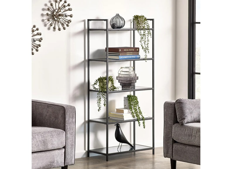 Chicago Glass Bookcase - room