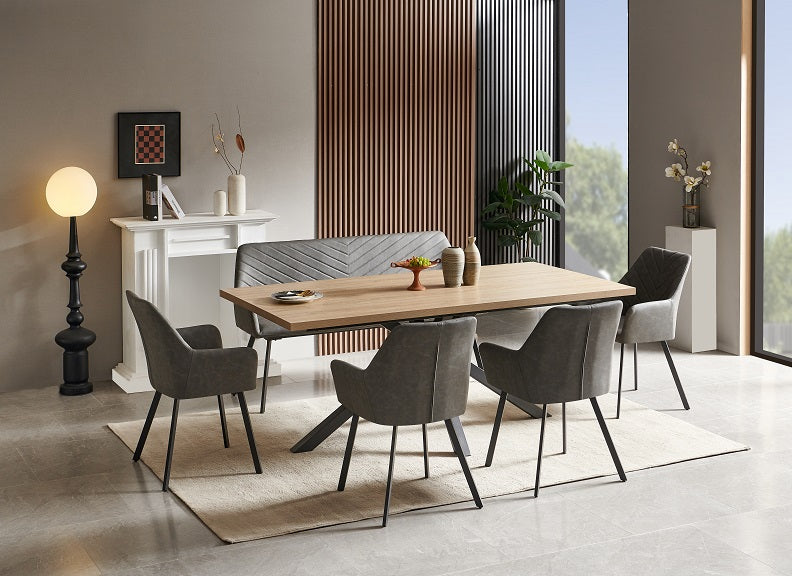 Chrissie 2 m Dining W/Bench