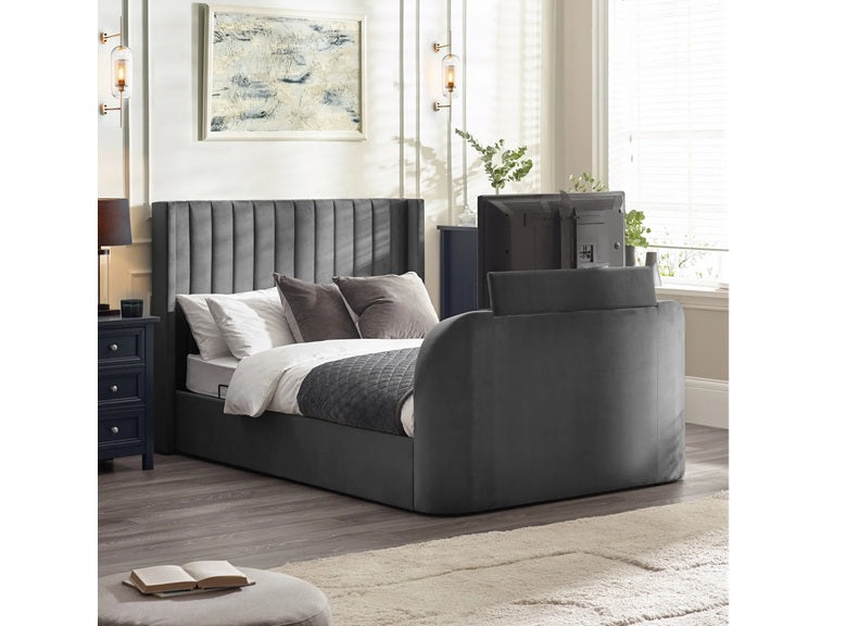 Clara Dark Grey TV Bed-room
