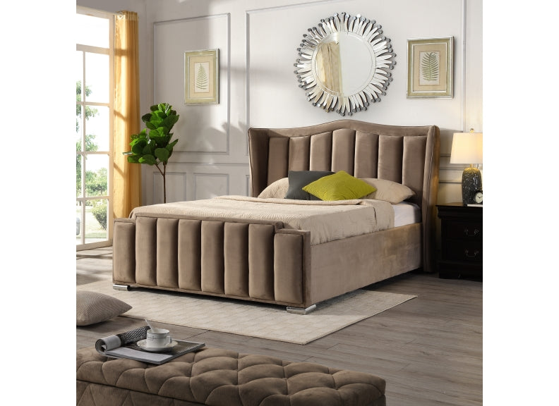 Clare Mink Velvet 5 ft Storage Bedframe