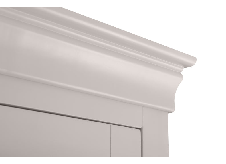 Clermont Grey Two Door Wardrobe