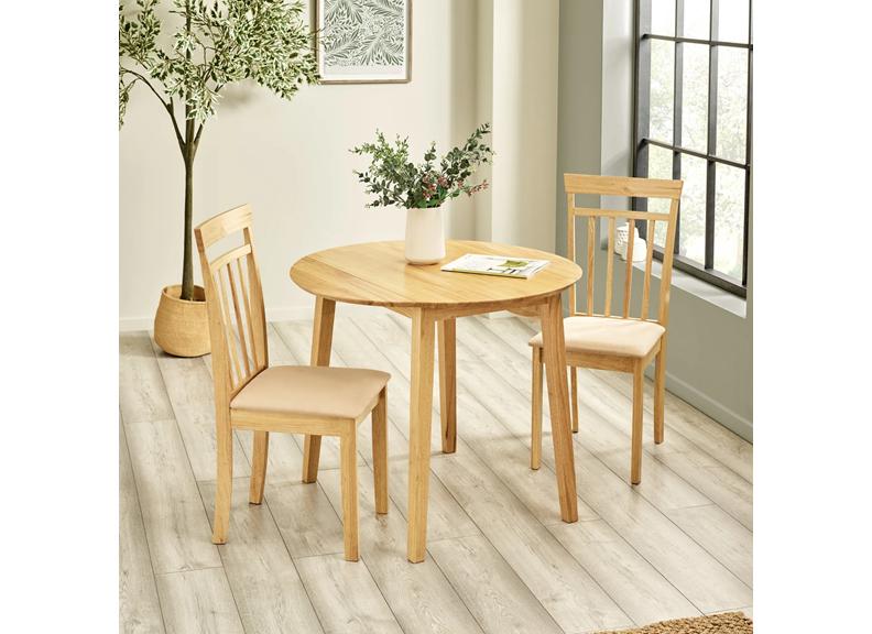 Coast Oak Round Drop Leaf Dining Sets