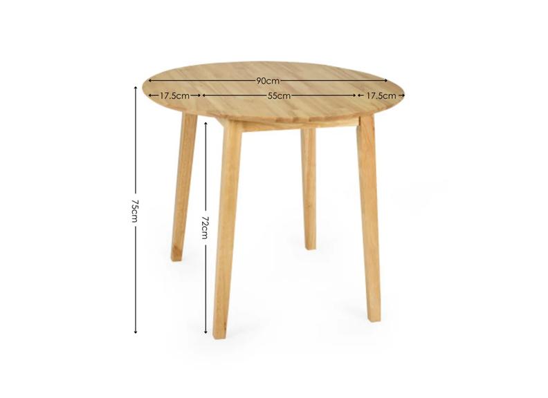 Coast Oak Round Drop Leaf Dining Sets