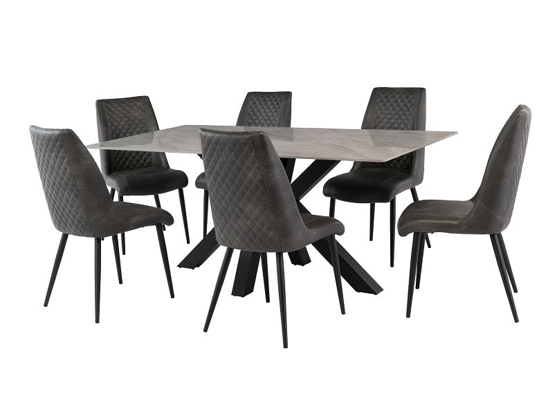 Amber Dining Chair & Athens Table Set