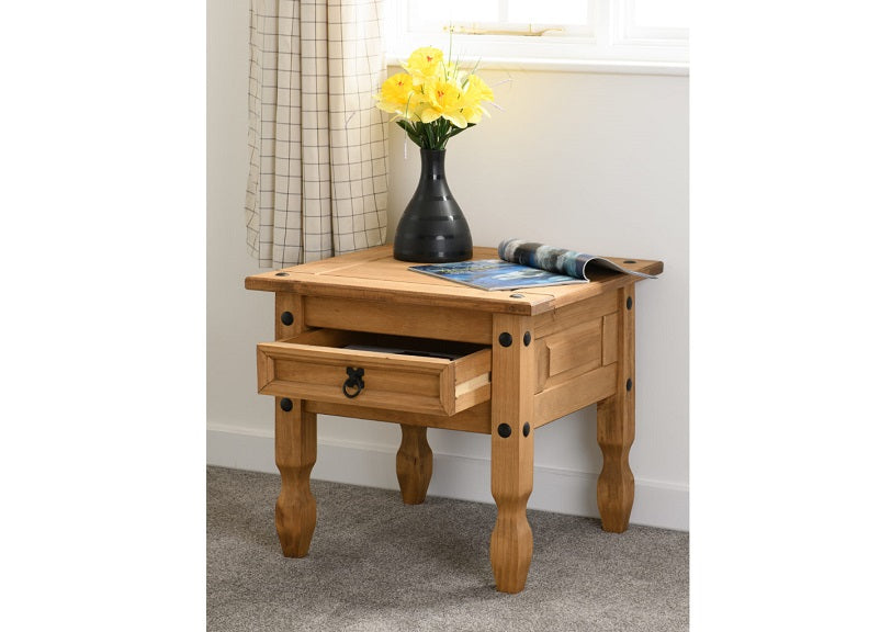 Corner Pine TV Unit