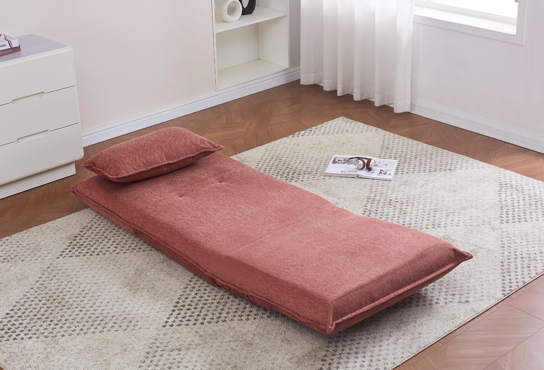 Corso Sofa Bed in Rust – Stylish Sofa with Versatile Sleep Functionality