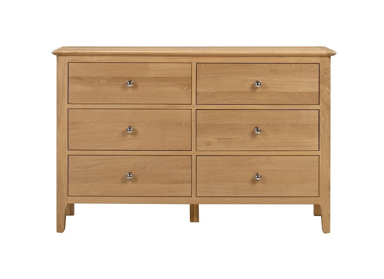 Cotswold Oak 6 Drawer Chest