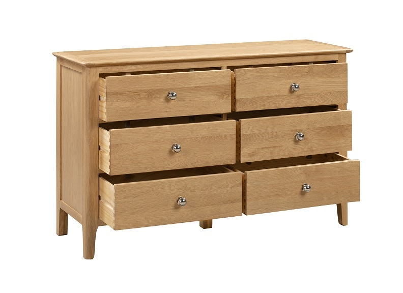 Cotswold Oak 6 Drawer Chest - 1