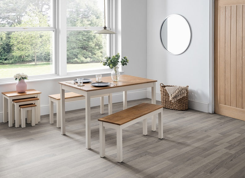 Coxmoor Ivory Dining Bench