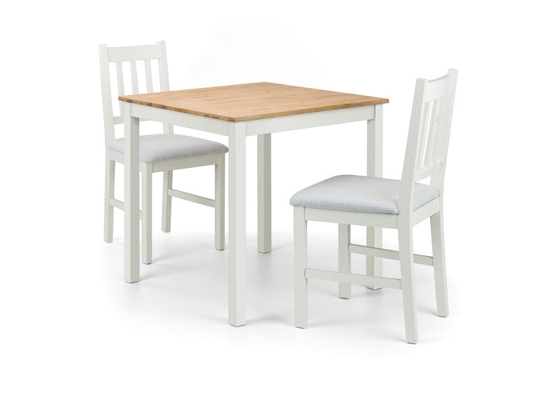 Coxmoor Compact Ivory Square Dining Set - Stylish and Space-Saving