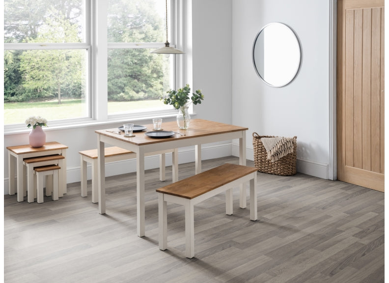 Coxmoor Ivory Fixed Dining Tables
