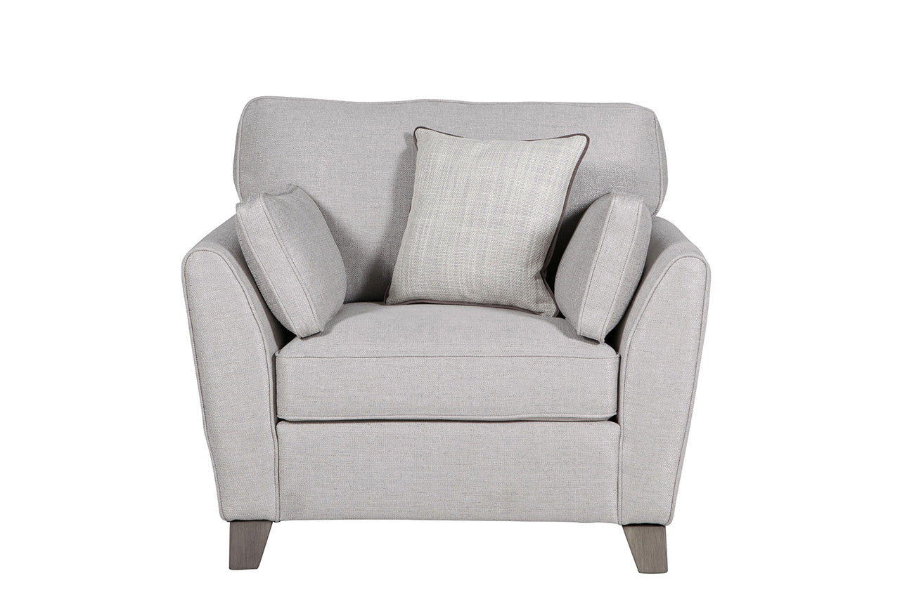 Cantrell 1 Seater  Light Grey