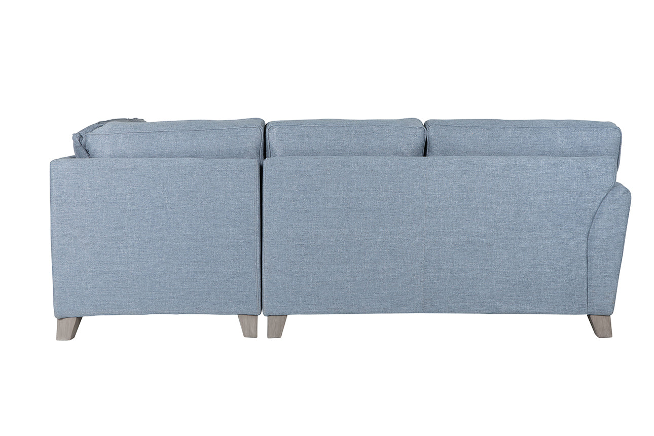 Cantrell Blue Corner Group Sofa with RHF and 2 Scatter Cushions
