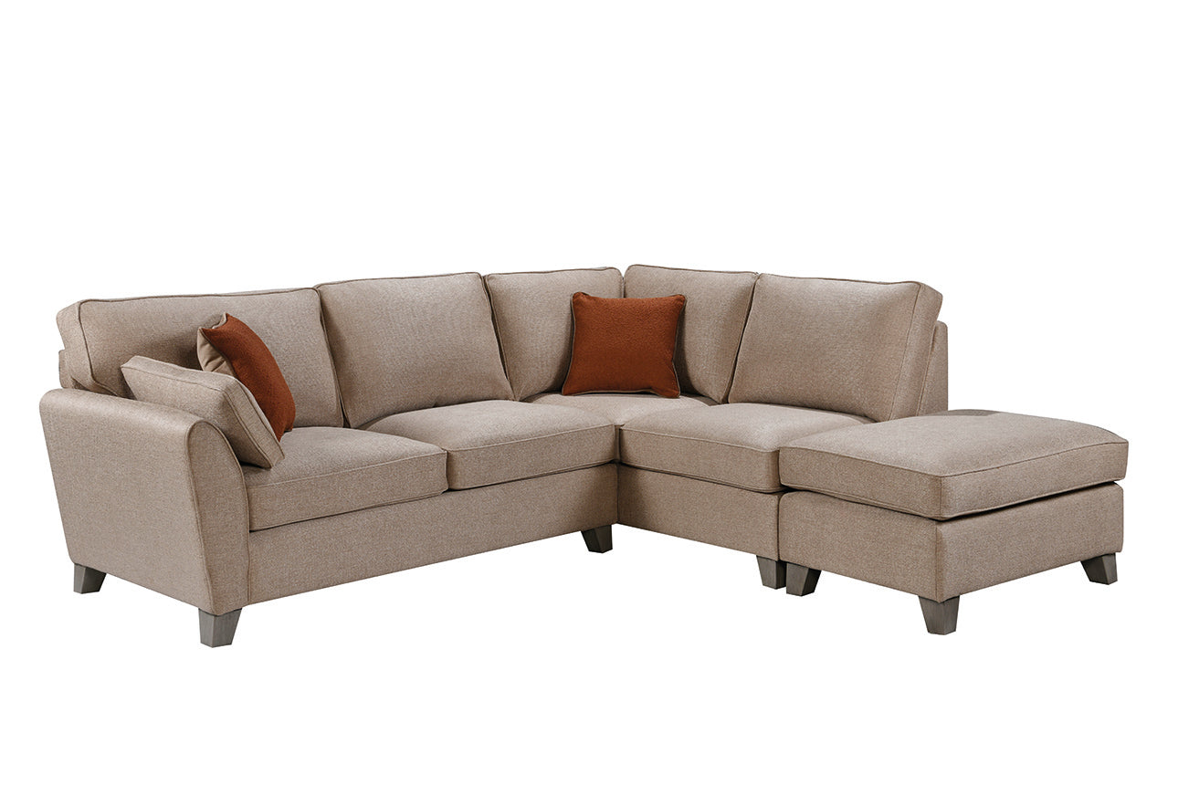 Cantrell Corner Group -  Biscuit RHF 2 Scatter Cushions