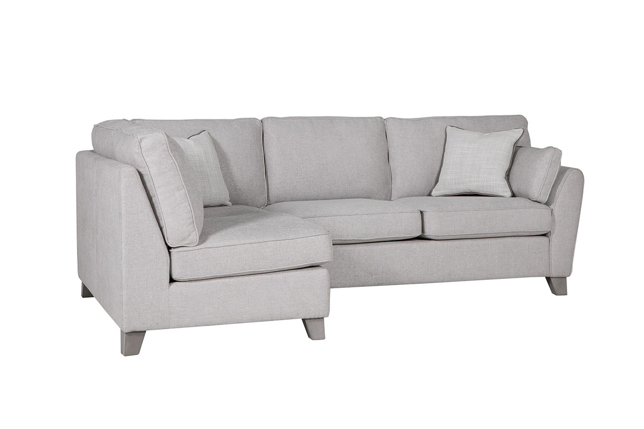 Cantrell Corner Group Sofa - Light Grey, LHF with 2 Scatter Cushions
