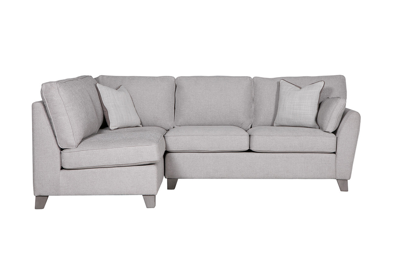Cantrell Corner Group Sofa - Light Grey, LHF with 2 Scatter Cushions