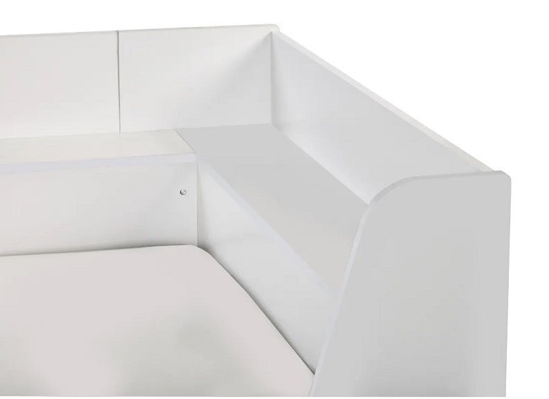 Cyclone White Day Bed - shelf
