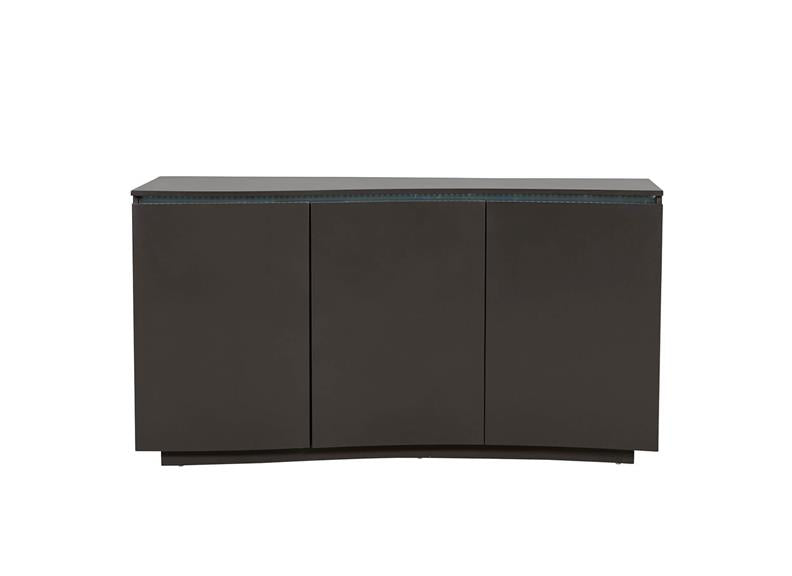 Daiva Charcoal Three Door Sideboard