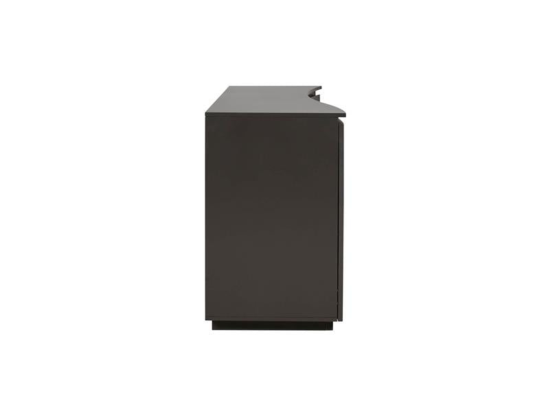 Daiva Sideboard 3 Door - Charcoal Matt with LED