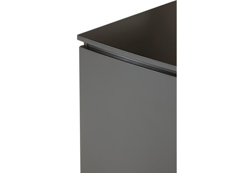 Daiva Sideboard 3 Door - Charcoal Matt with LED