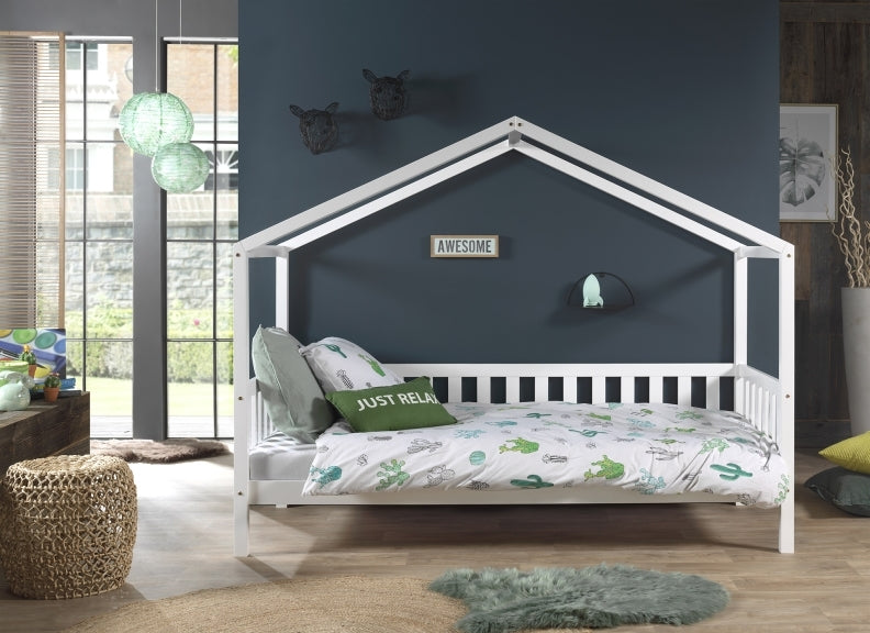 Dallas White Bed With Balcony - Room