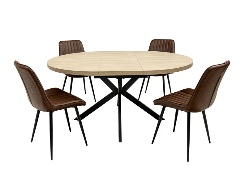 Dalton Round Extending Table W/Pomona Chairs