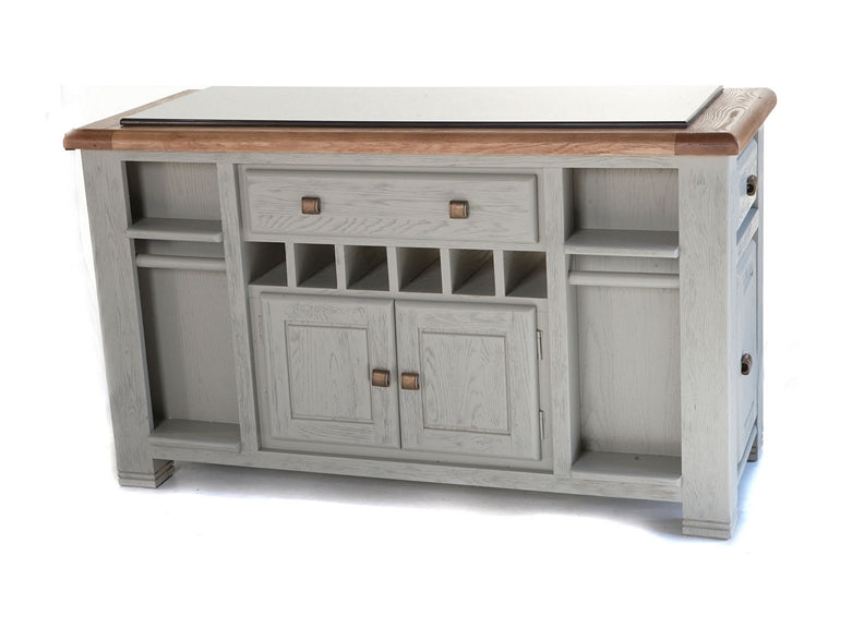 Danube Large Grey Kitchen Island