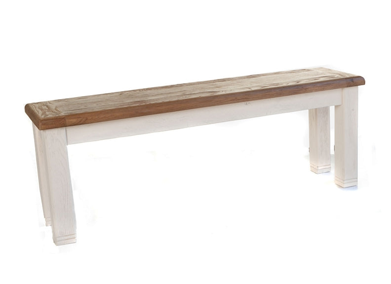 Danube Large White Bench