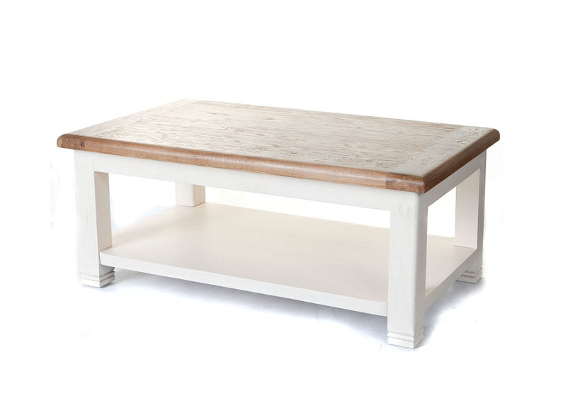 Danube White Rectangular Coffee Table