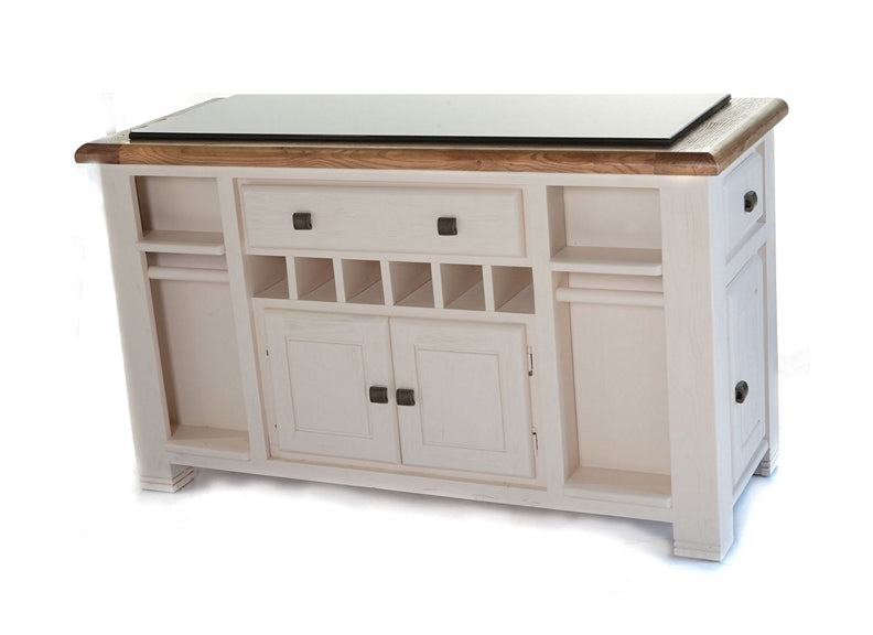 Danube Large White Kitchen Island