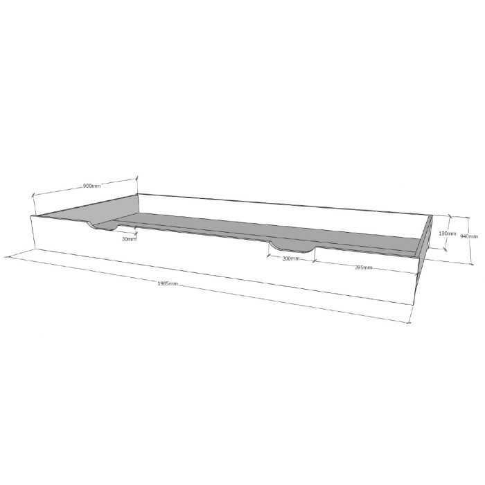 DALLAS DRAWER WHITE